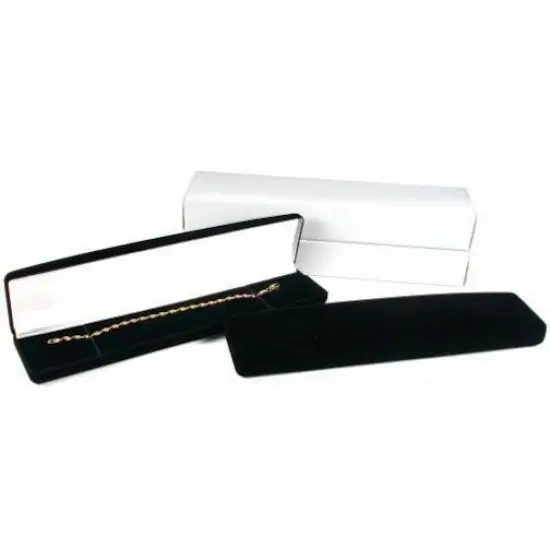 Bracelet Watch Gift Box Black Flocked Jewelry Display {1}