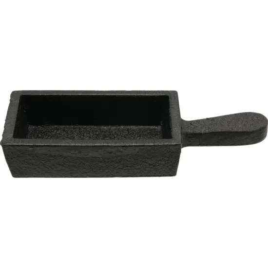 10 oz Cast Iron Loaf Bar Ingot Mold w/ Handle Melting Gold Silver Copper Scrap {3}