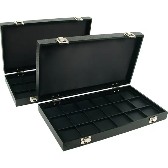 2 Travel Display Cases for Coins, & Pocket Watchs {1}