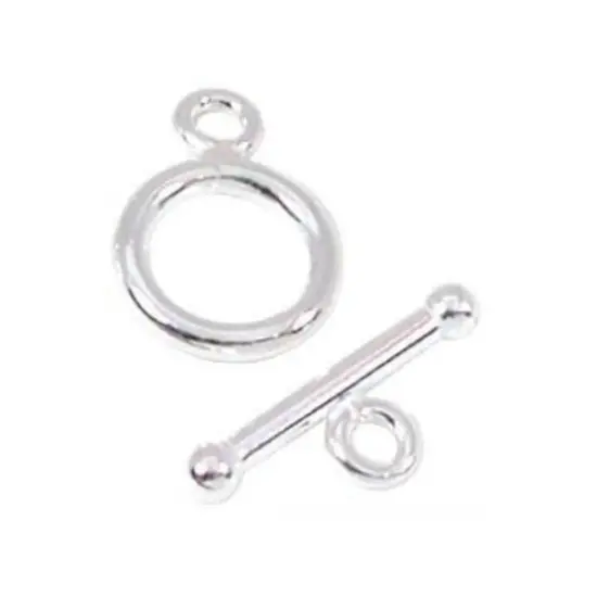 10 Sterling Silver Toggle Clasp 12mm Large {2}