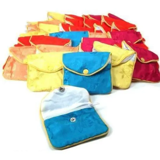 36 Jewelry Chinese Silk Pouches Chain Gift Display 3.5" {1}
