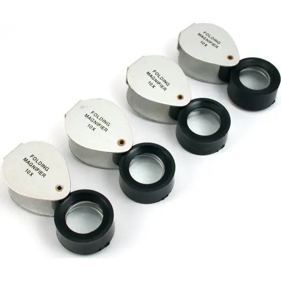 10X Jewelers Economy Loupe 18MM Magnifying Glass New {1}