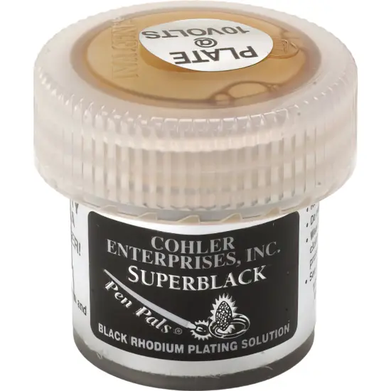 Cohler Superblack Pen Pals Black Rhodium Plating Solution .25 Gram Rhodium {1}