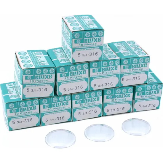 100 Plastic Watch Crystals Watchmaker Dome Parts 31.6mm {1}