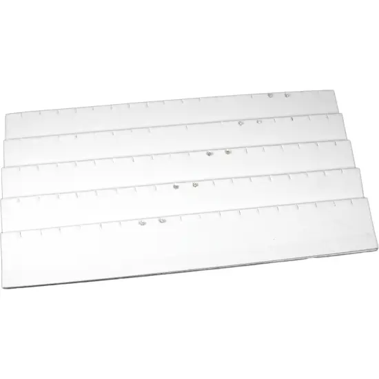 Jewelry Box Display Case Holds 45 Pairs of Earrings White New {3}