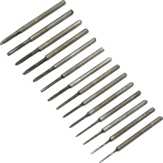 Tap & Die Set 15 Taps Dies Metal Forming Jeweler Tools {2}
