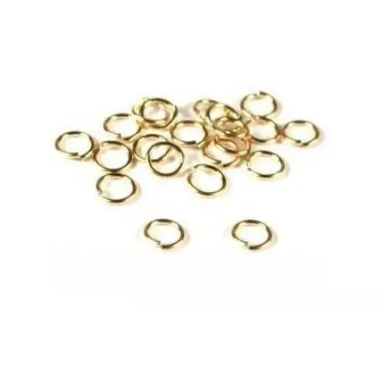 20 14K Gold Filled Jump Rings Open Jewelry 22 Gauge 5mm {1}