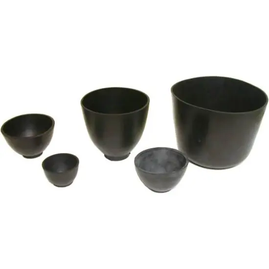 Rubber Investment Mixing Bowls 5 Jewelers Casting Tools {1}