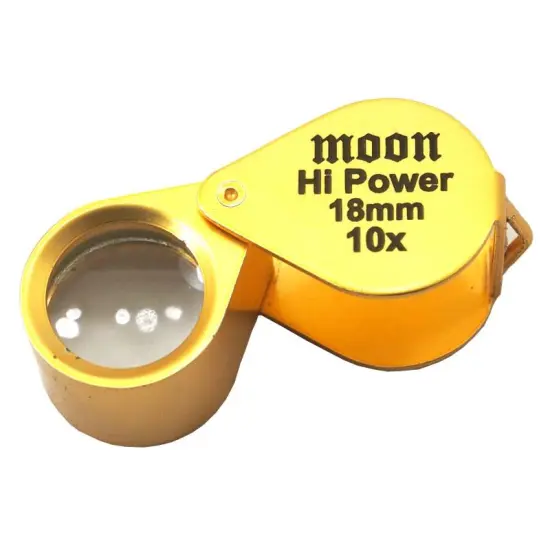10X Loupe Midas Gold 18mm Coin Stamp Magnifier Tool {1}