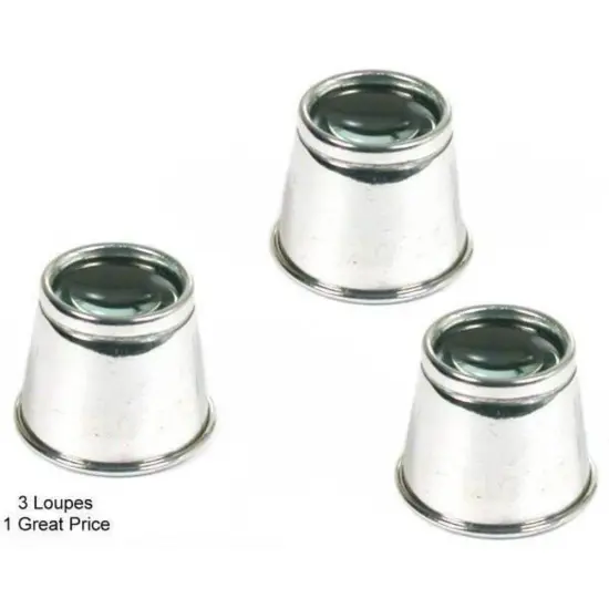 3 Magnifier 7X Watch Eye Loupe Magnifying Glass Tools {1}