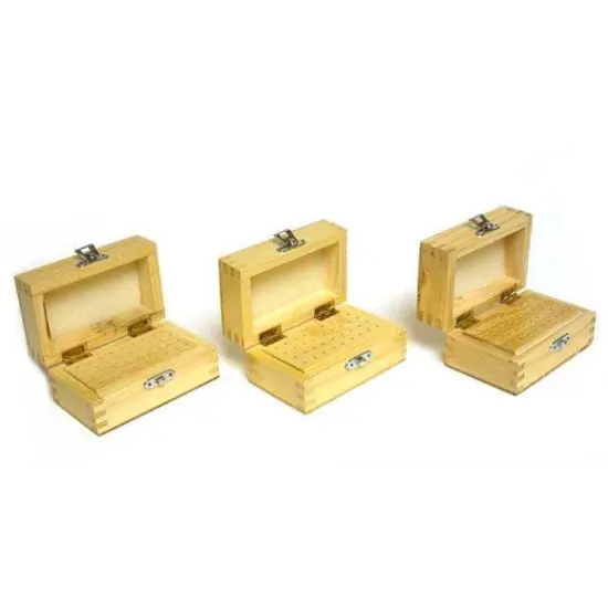 3 Wood Box Bur Drill Bit Rotary Tool Holder 108 Hole {1}