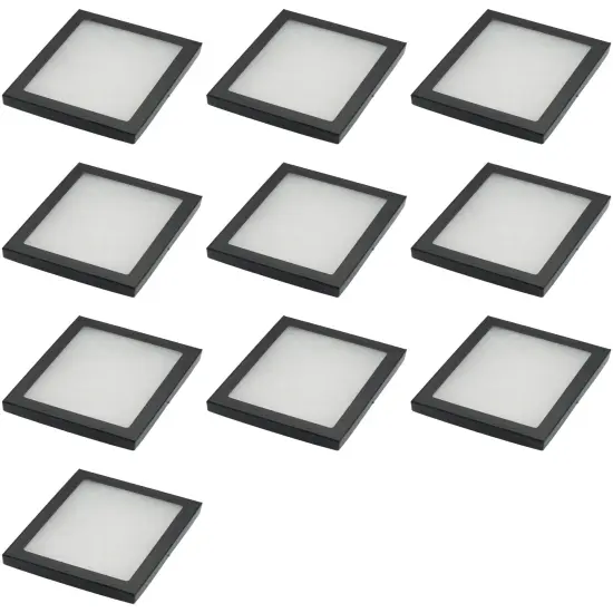 Display Cases Specimen Mount Frame Case with Glass Top 6" x 5" x 3/4" Pack of 10 {1}
