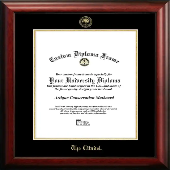 The Citadel 16w x 20h Gold Embossed Diploma Frame {1}