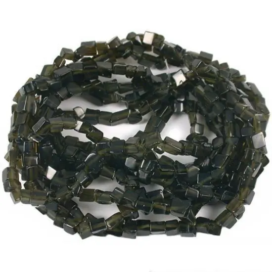 Black Fiber Optic Chip Beads Jewelry Beading 34" Strand {1}