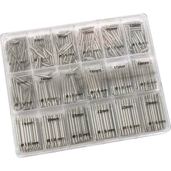 900 Assorted Spring Bars Watch Pins Spare 5-22mm New {1}