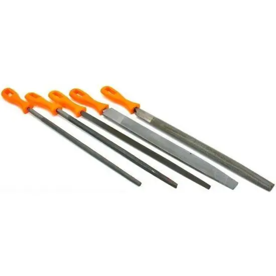 5 Large Files Metalsmith Metal Filing Hand Tools 10" {1}