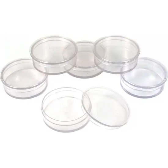 35 Bead Clear Jars Round Rectangle Beading Storage Tool {3}