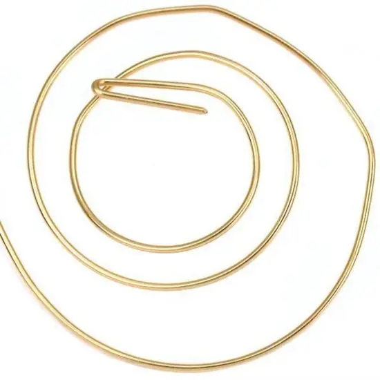 5 ft 14K Gold Filled Half Round Wire Half Hard 22 Gauge {1}