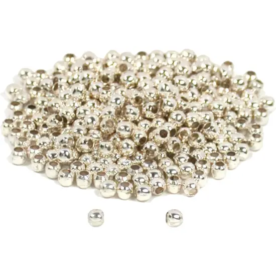 300 Ball Beads Sterling Silver Jewelry Stringing Parts {1}