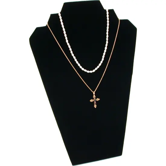 12.5" Black Velvet Jewelry Easel Display Stand Tower Rack for Home Bedroom (6 Pack) {4}