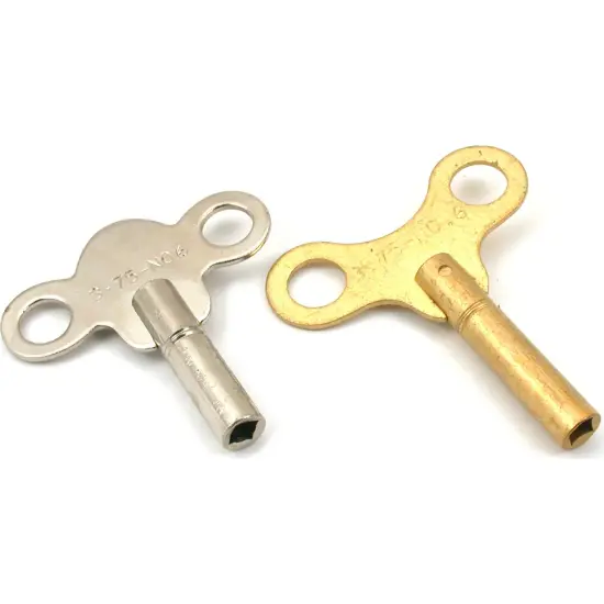 2 Clock Chime Keys Clockmakers Repair Tools Sz 6 3.75mm {1}
