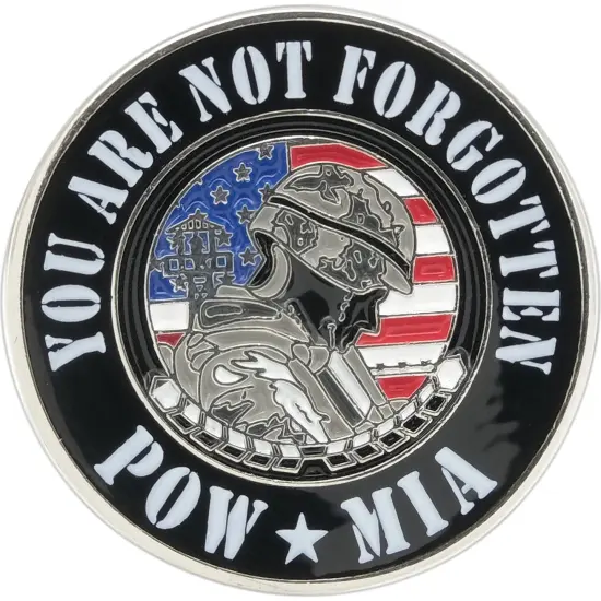 US Military You Are Not Forgotten POW MIA 1" Pin {1}