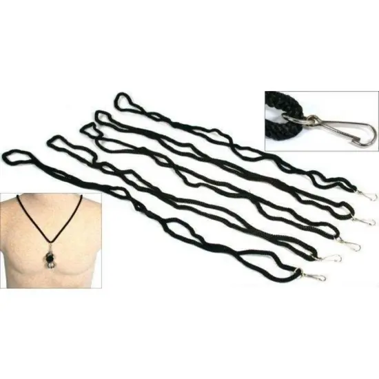 5 Black Loupe Cord Gemologist Necklace Jewelers Eye Tool {1}