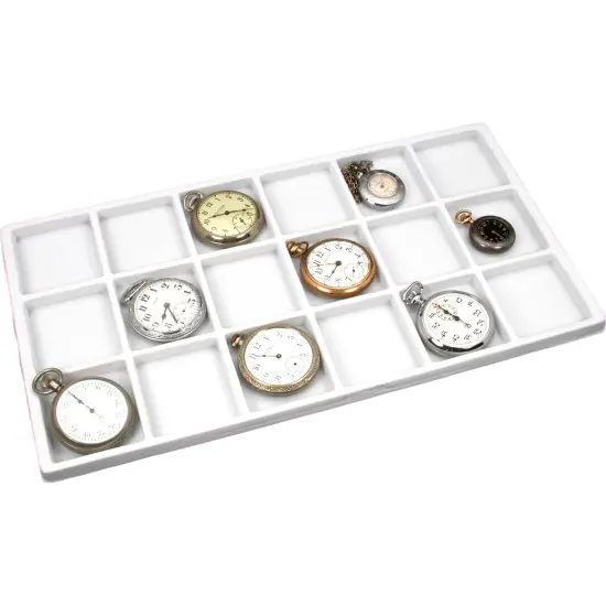 90 Slot Jewelry Coin Gray Showcase Display Tray Insert {2}