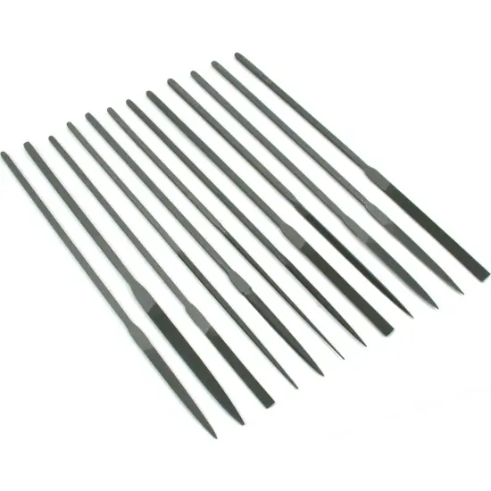 Grobet Escapement File, 12-pc Set, Cut 2, Item No. 31.770 {1}