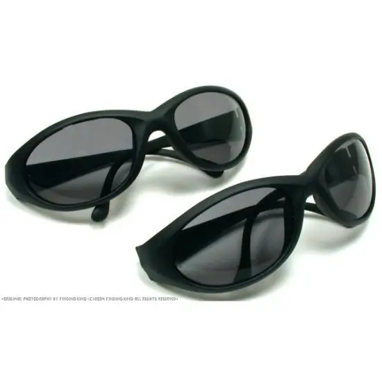 2 Safety Glasses Hunting Shooting UV Grey Sunglasses {1}