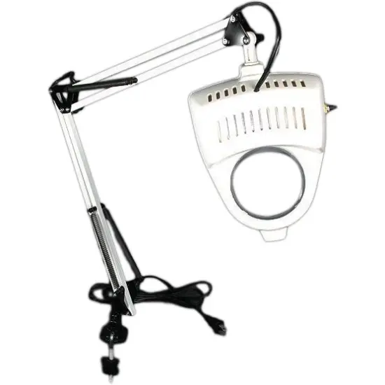 Swing Arm Incandescent Magnifying Lamp with Clamp {1}