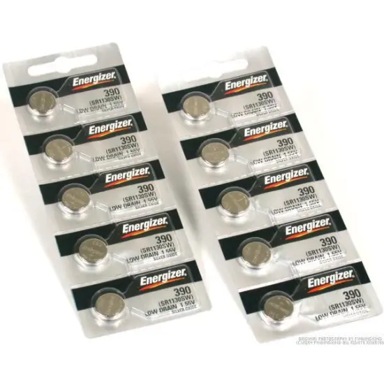 10 390 / 389 Energizer Watch Batteries SR1130SW Cell {1}
