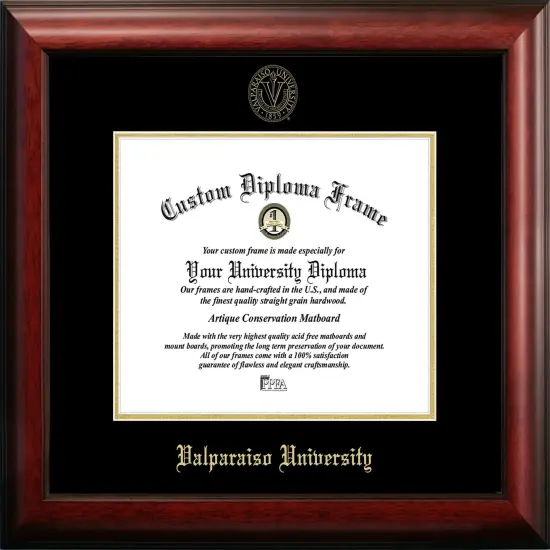 Valparaiso University 10w x 8h Gold Embossed Diploma Frame {1}