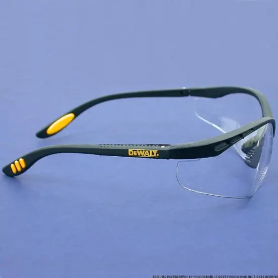 Dewalt DPG58-11C Reinforcer Clear Anti-Fog Protective Safety Glasses with Rubber Temple Pads {3}