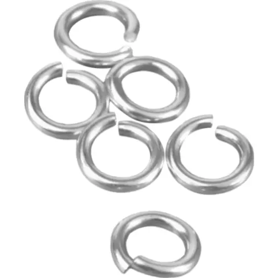 6 Jump Rings Sterling Silver Open Jewelry Chain 16 Ga {1}