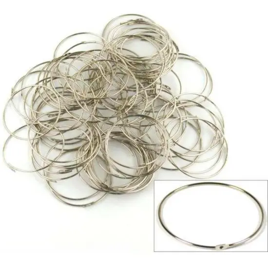 75 Hoop Earring Wire Ear Parts Nickel Plated Beading {1}