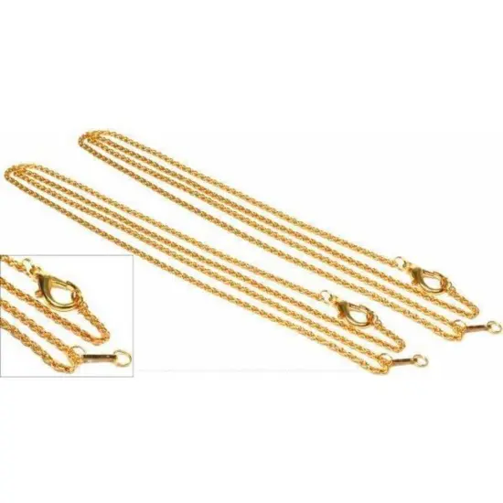 2 Loupe Chains Gold Jewelers Eye Piece for Hastings {1}