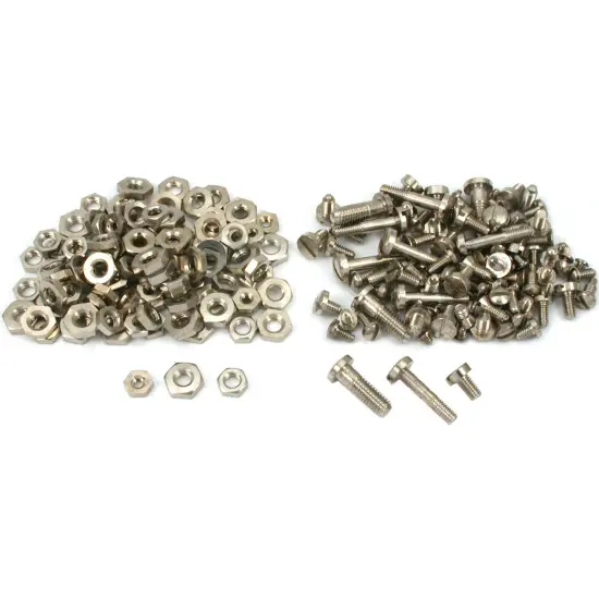 Nickel Plated Clock Screws Nuts Clockmakers Repair Part {1}