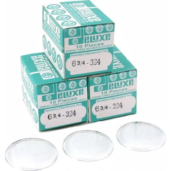 30 Plastic Watch Crystals Watchmakers Dome Parts 32.4mm {1}