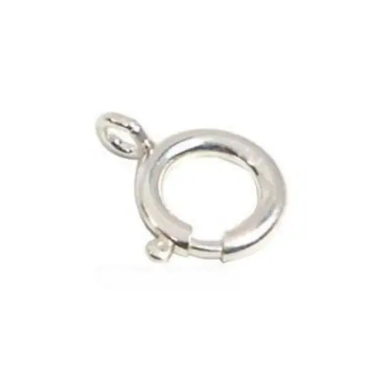 Spring Ring Clasp Sterling Silver Finding 9mm Part {1}
