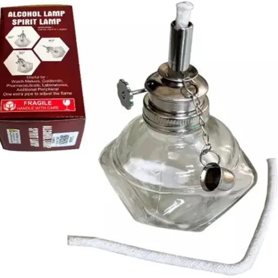 Faceted Alcohol Lamp w/ Adjustable WIck {2}