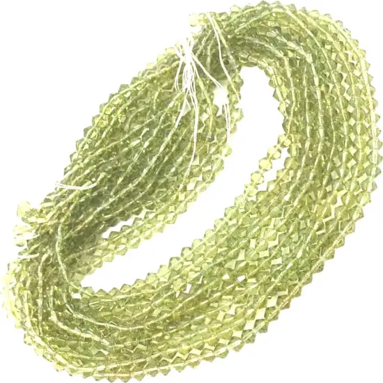 Olive Bicone Chinese Crystal Beads Olive 4mm 15 14" St {2}