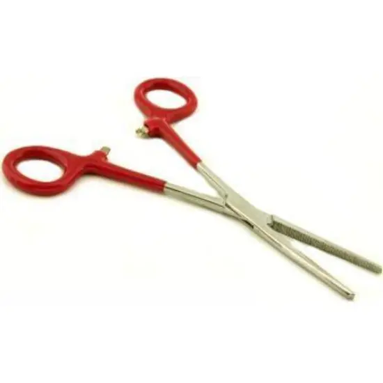Fly Fishing Tying Forceps Pliers Wire Clamp Lock 6.25" {1}