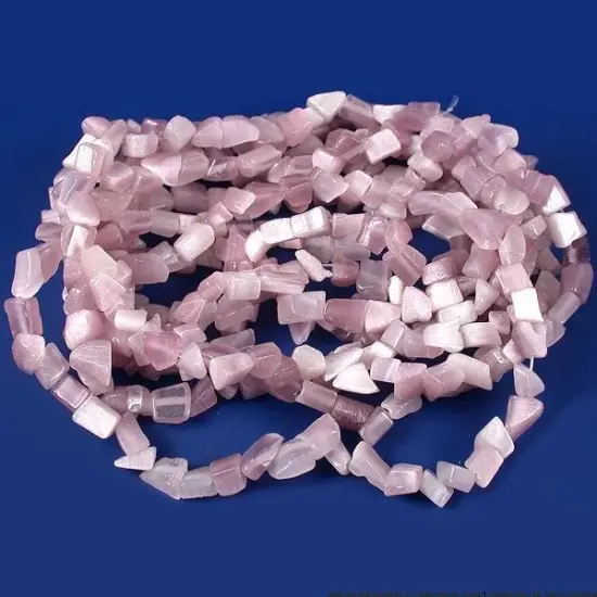 Light Purple Fiber Optic Chip Beads Beading 34" Strand {1}