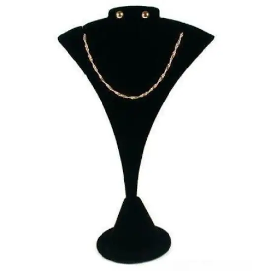 Earring Pendant Display Bust Black Velvet Combination {1}