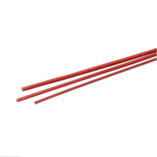 Grobet USA Extruded Sprue Red Wax Sticks 1/4" x 24", 1 Lb {1}