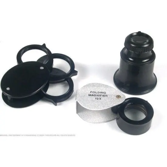 Jewelers Eye Loupes 5X 10X 15X Deluxe Magnifier Tools {1}