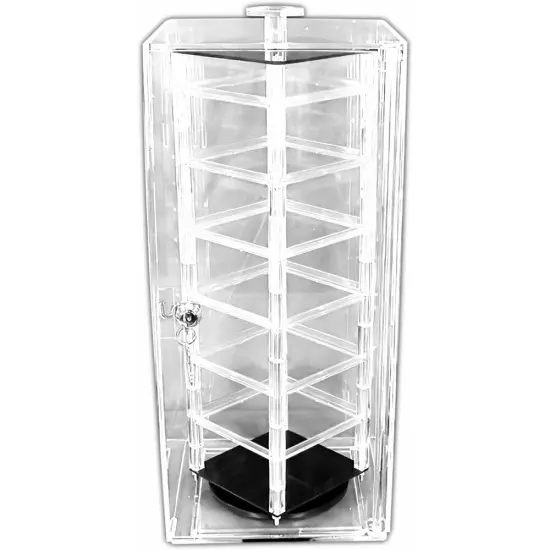 Revolving Rotating Earring Display Case & 100 Black Cards {2}