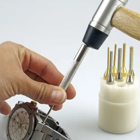 8 Pc Pin Punch Set [Steel & Brass Set of 4 each] {3}