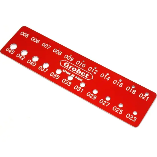 Bur Gauge Jewelers Sizing Ruler Rotary Tool Sz 005-045 {1}